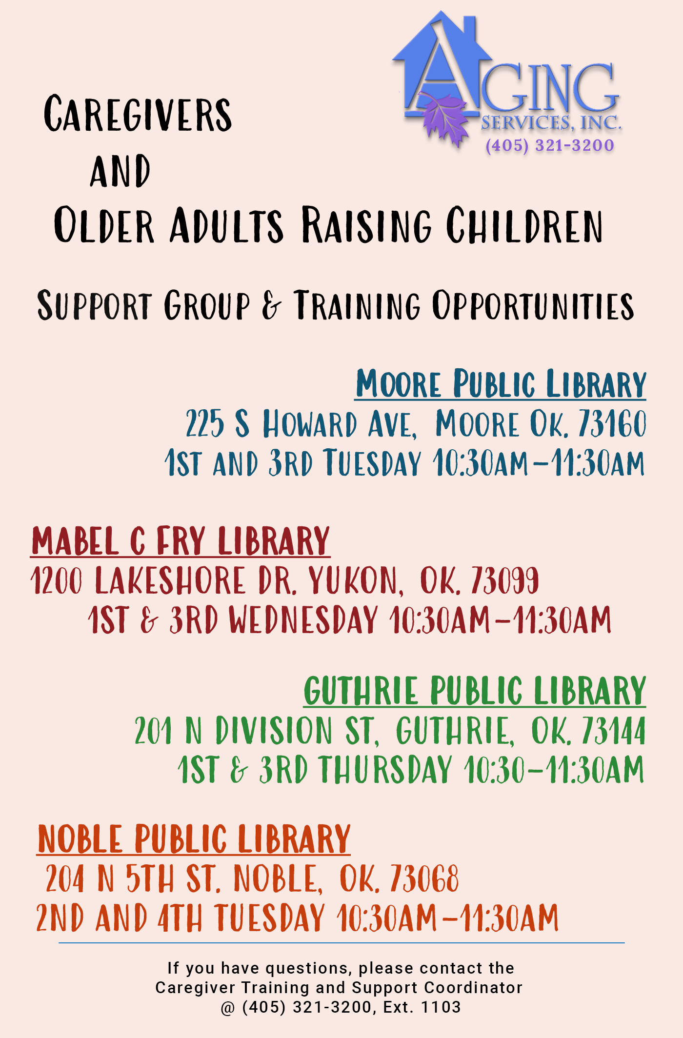 Caregiver and Older Adults Raising Children Support Groups & Training ...